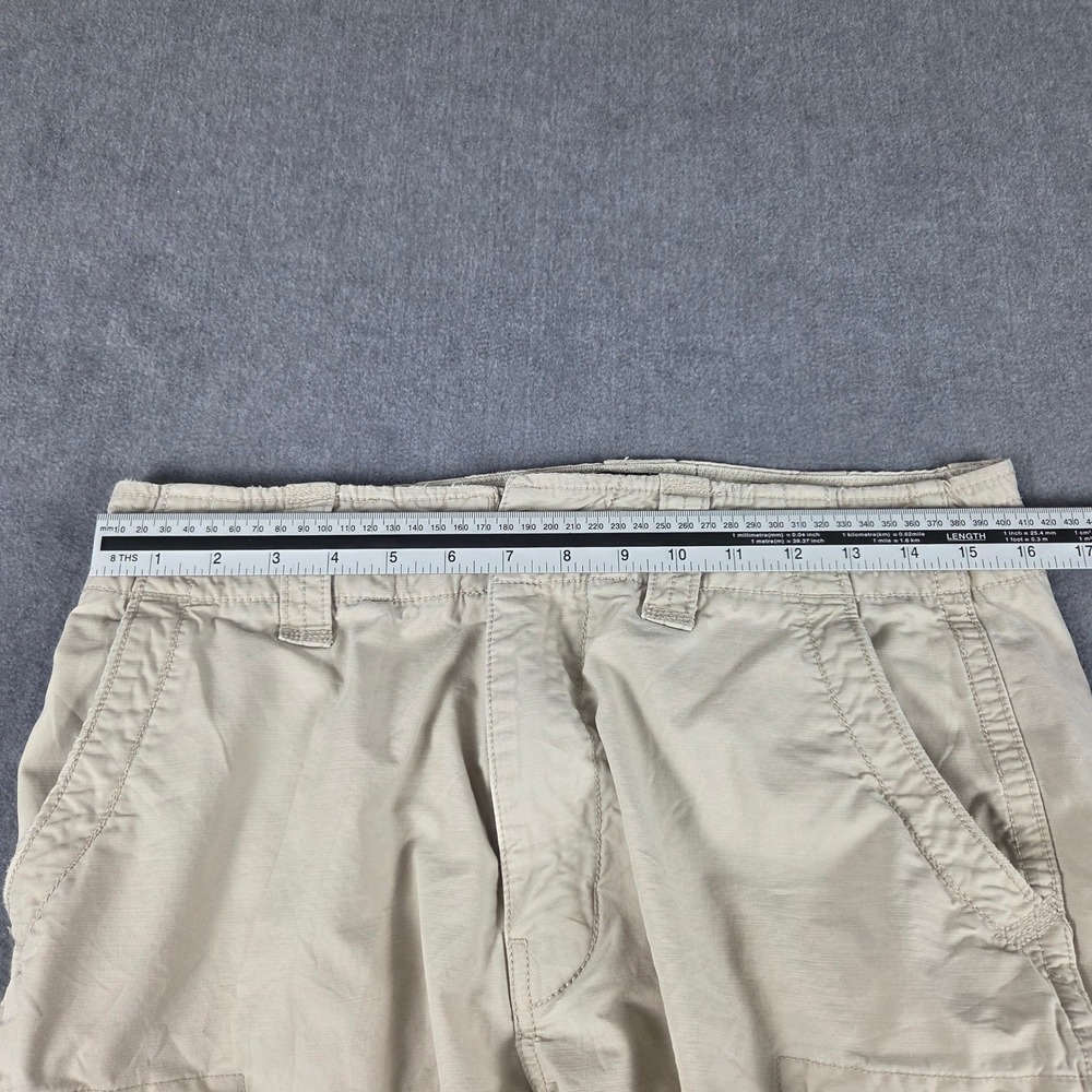 Hurley Cargo Shorts Mens 32 Khaki Good 100% Cotton Utility Multi-Pocket - Picture 6 of 13